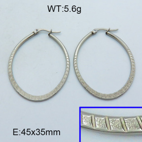 SS Hoop Earring 3E2004301aahj-703