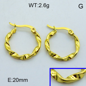 SS Hoop Earring 3E2004303aahn-703