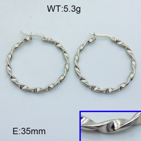 SS Hoop Earring 3E2004308aaho-703