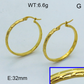 SS Hoop Earring 3E2004310aahj-703