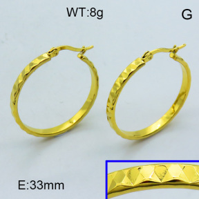 SS Hoop Earring 3E2004311aahj-703