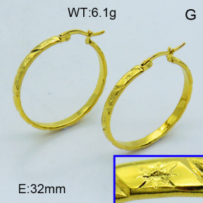 SS Hoop Earring 3E2004312aahi-703