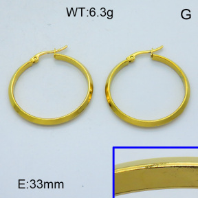 SS Hoop Earring 3E2004314aahj-703