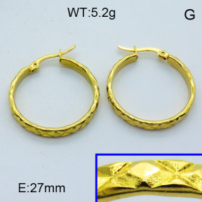 SS Hoop Earring 3E2004317aahi-703