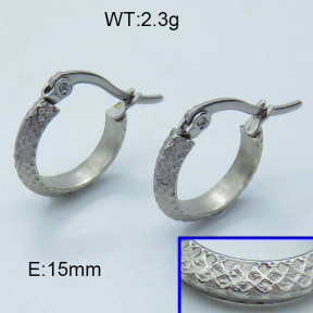 SS Hoop Earring 3E2004318vabp-703