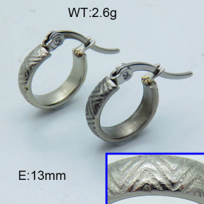 SS Hoop Earring 3E2004324vabp-703