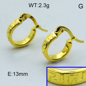 SS Hoop Earring 3E2004326aaha-703