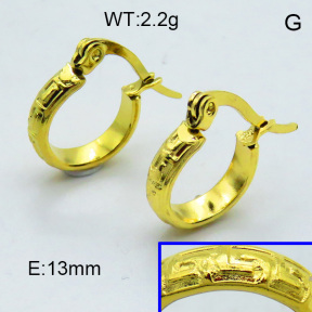 SS Hoop Earring 3E2004327aaha-703