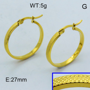 SS Hoop Earring 3E2004328aahj-703