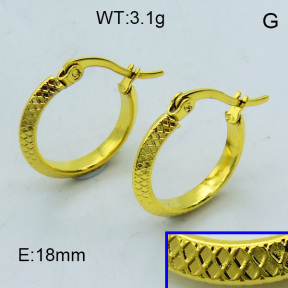 SS Hoop Earring 3E2004330aahi-703