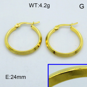 SS Hoop Earring 3E2004337aahi-703