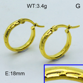 SS Hoop Earring 3E2004346aahi-703