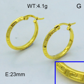 SS Hoop Earring 3E2004347aahi-703