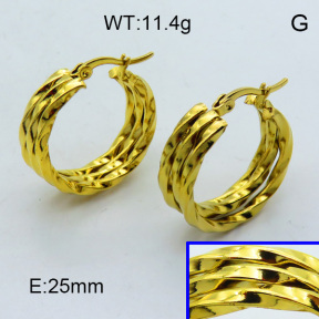 SS Hoop Earring 3E2004348aajo-703