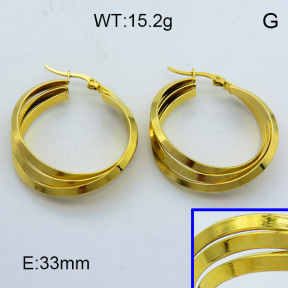 SS Hoop Earring 3E2004351baka-703