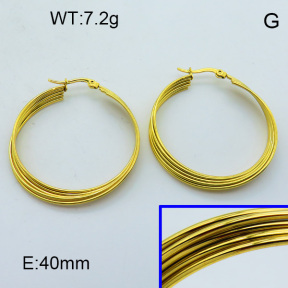 SS Hoop Earring 3E2004355bblo-703