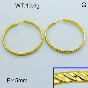 SS Hoop Earring 3E2004418aahl-703