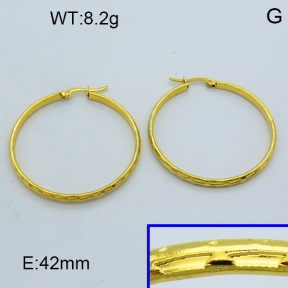 SS Hoop Earring 3E2004421aahl-703