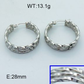 SS Hoop Earring 3E2004430aajo-703