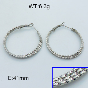 SS Hoop Earring 3E2004432aajo-703