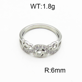 SS Crystal Stone Rings US 6#--9# 5R4000088bhva-328