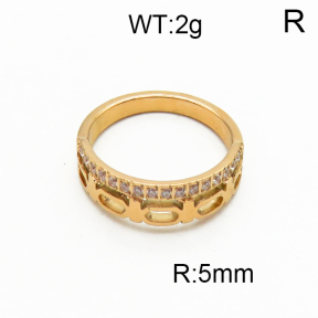 SS Crystal Stone Rings US 6#--9# 5R4000090vhhl-328