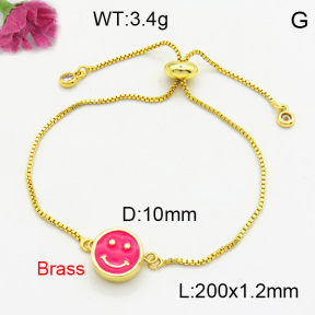 Brass Enamal Bracelet F3B404528aakl-L017