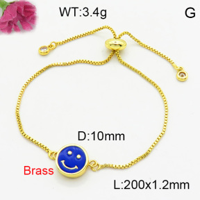 Brass Enamal Bracelet F3B404530aakl-L017