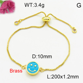 Brass Enamal Bracelet F3B404532aakl-L017
