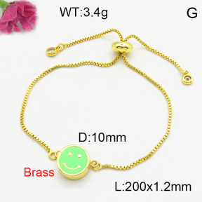 Brass Enamal Bracelet F3B404533aakl-L017
