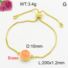Brass Enamal Bracelet F3B404534aakl-L017