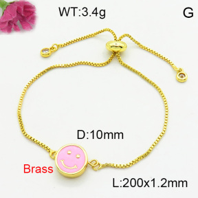 Brass Enamal Bracelet F3B404535aakl-L017