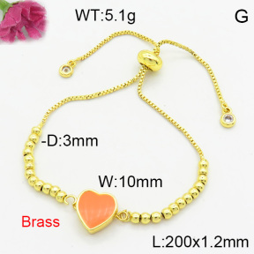 Brass Enamal Bracelet F3B404544vbll-L017