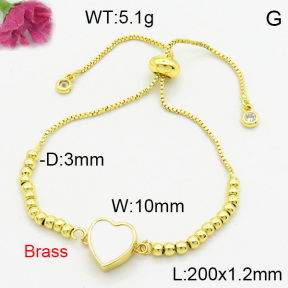 Brass Enamal Bracelet F3B404547vbll-L017