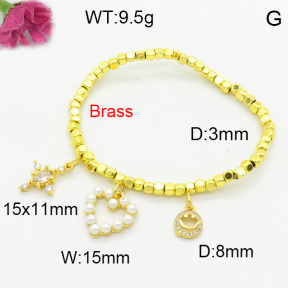 Fashion Brass Bracelet F3B404560vhnv-L017