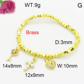 Fashion Brass Bracelet F3B404561vhll-L017