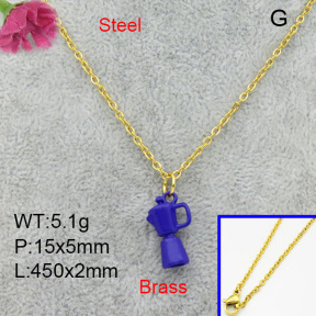 Brass Necklaces F3N200103avja-L017