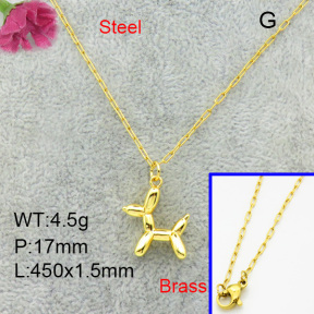 Brass Necklaces F3N200118vail-L017