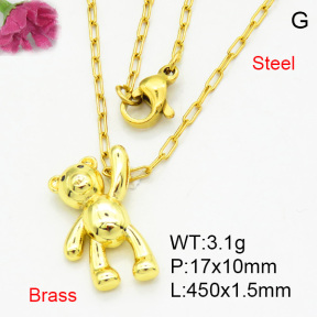 Brass Necklaces F3N200119vail-L017