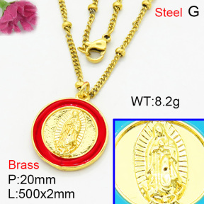 Brass Necklaces F3N300370aajl-L017