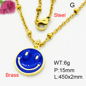 Brass Necklaces F3N300382vail-L017