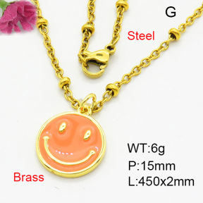 Brass Necklaces F3N300387vail-L017