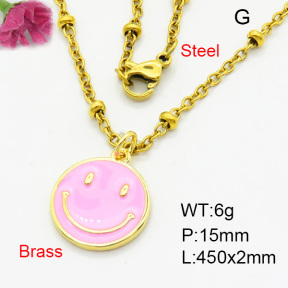 Brass Necklaces F3N300388vail-L017