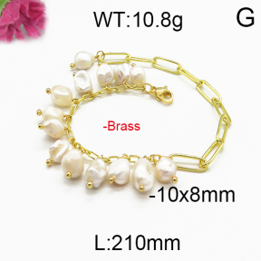 Brass Beads Bracelet F5B300022vila-J123