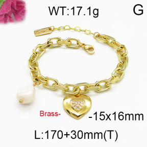 Fashion Brass Bracelet F5B300025biib-J123