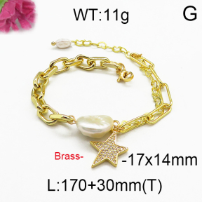 Fashion Brass Bracelet F5B300027biib-J123