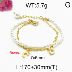 Brass Beads Bracelet F5B300033vhkb-J123
