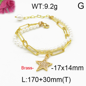 Brass Beads Bracelet F5B300040vhmv-J123