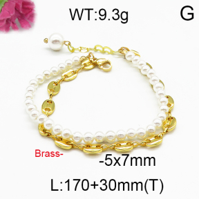 Brass Beads Bracelet F5B300044vhmv-J123