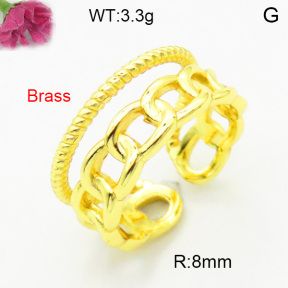 Fashion Brass Ring  F3R200014aajl-L002